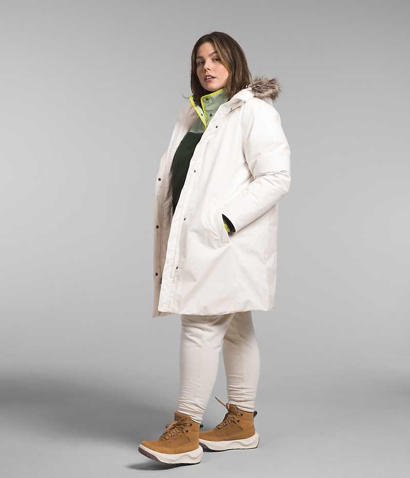 Women's The North Face Plus Arctic Parka White | TORONTO QIHLEW