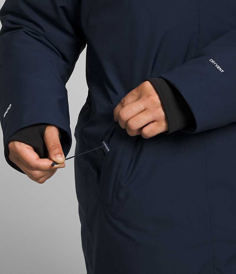 Women's The North Face Plus Arctic Parka Navy | OTTAWA GSHOQV