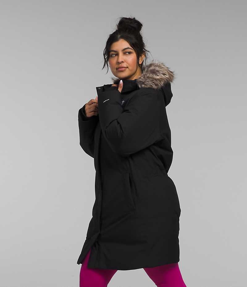 Women's The North Face Plus Arctic Parka Black | CANADA YLGHIW