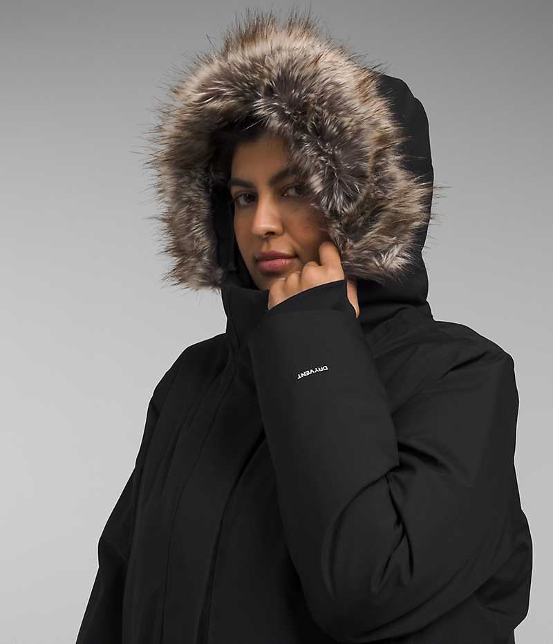 Women's The North Face Plus Arctic Parka Black | CANADA YLGHIW