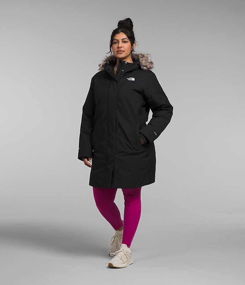 Women\'s The North Face Plus Arctic Parka Black | CANADA YLGHIW