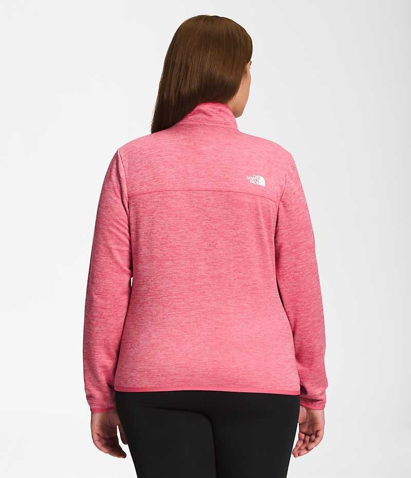 Women's The North Face Plus Canyonlands Full-Zip Fleece Jacket Pink | TORONTO JNTYUA