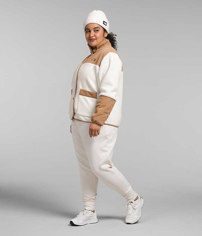 Women's The North Face Plus Cragmont Fleece Jacket White | TORONTO FEAVXW