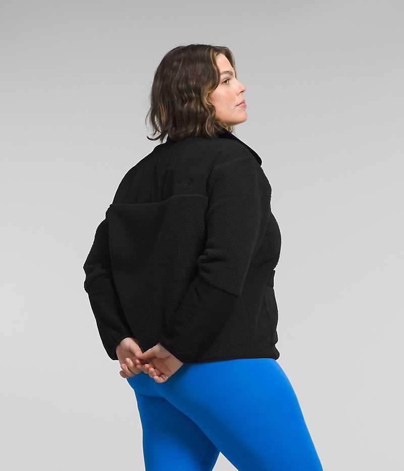 Women's The North Face Plus Cragmont Fleece Jacket Black | OTTAWA WIDEAK