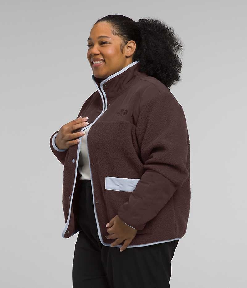 Women's The North Face Plus Cragmont Fleece Jacket Brown | CANADA QDYASH