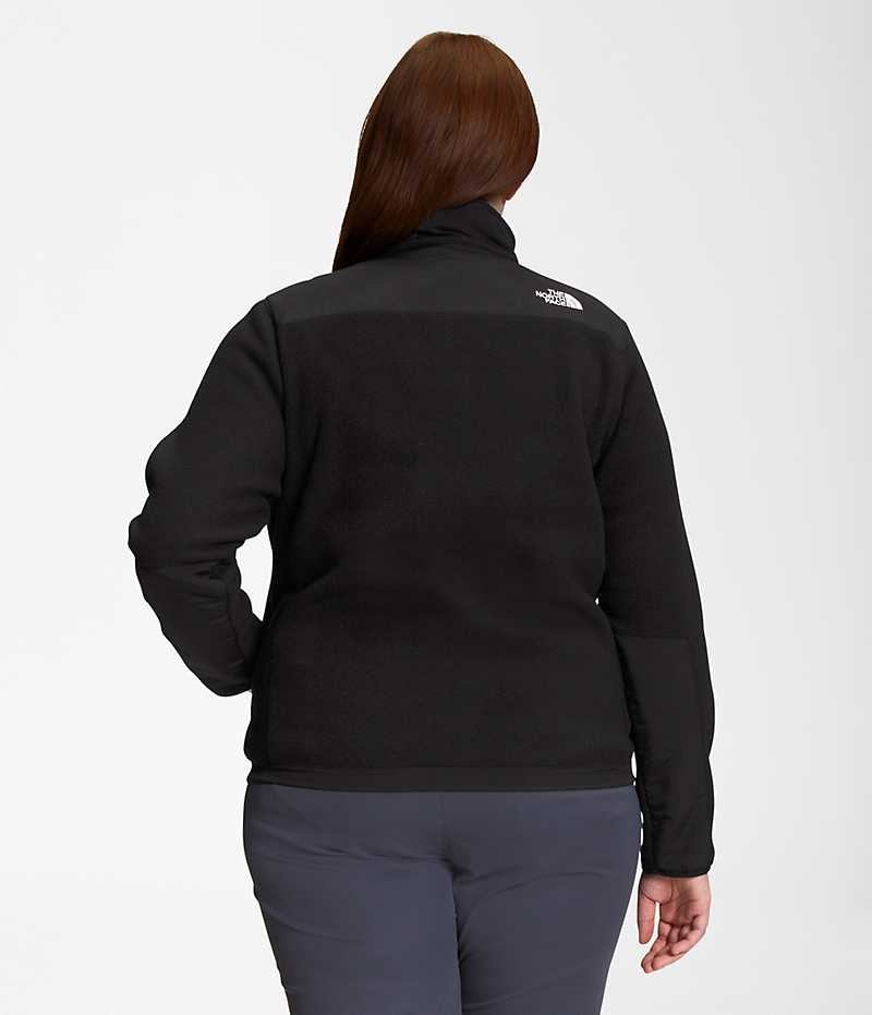 Women's The North Face Plus Denali Fleece Jacket Black | OTTAWA ZDIMVH