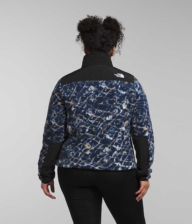 Women's The North Face Plus Denali Fleece Jacket Navy | CANADA SPNWMZ