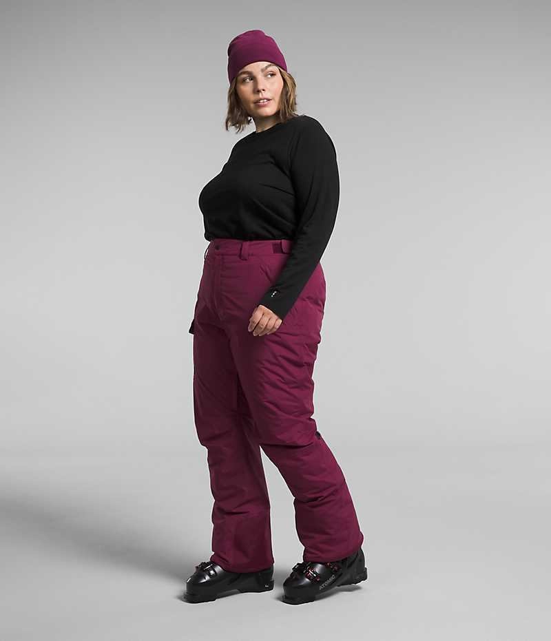 Women's The North Face Plus Freedom Insulated Pants Fuchsia | TORONTO DQMFKR