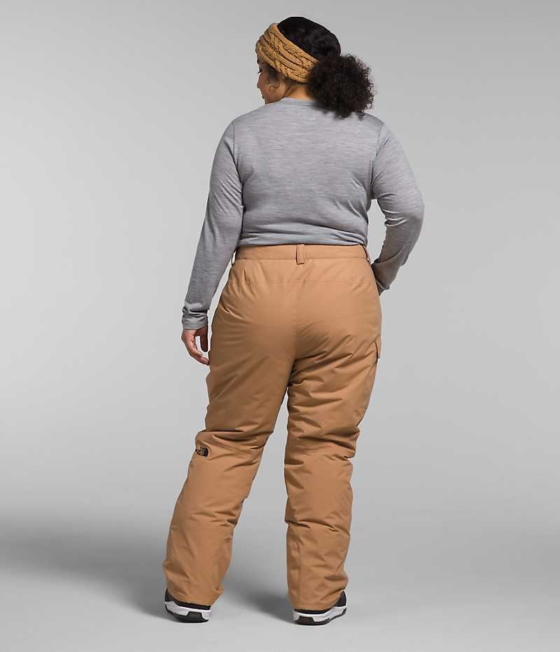 Women's The North Face Plus Freedom Insulated Pants Khaki | OTTAWA KERZUN