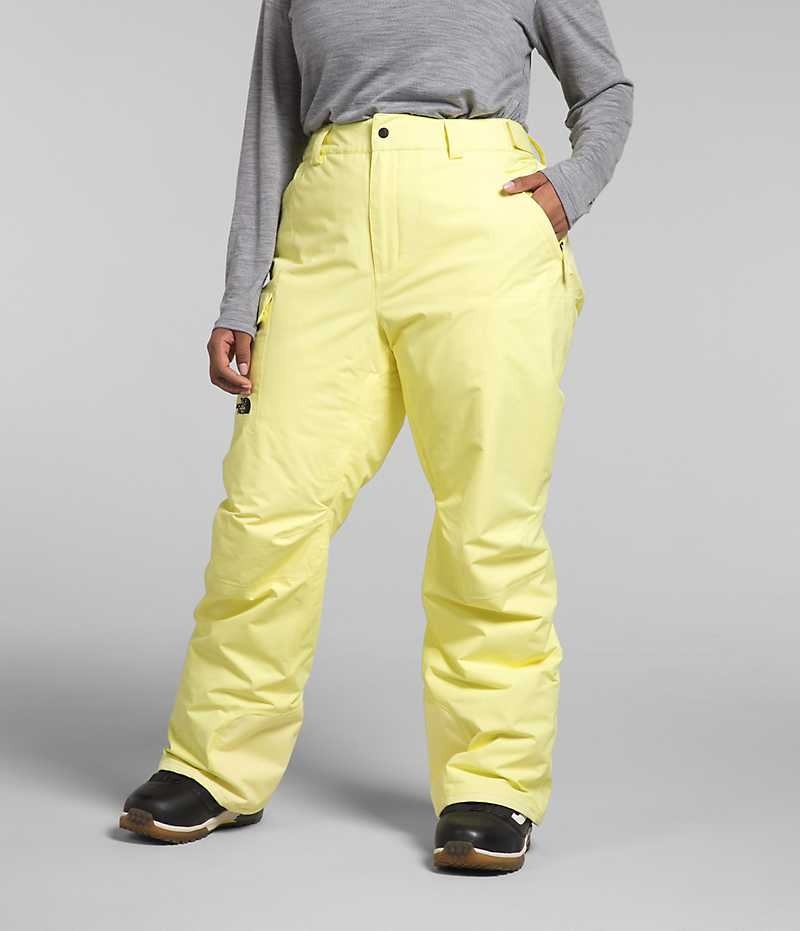 Women\'s The North Face Plus Freedom Insulated Pants Yellow | OTTAWA GSKQCT