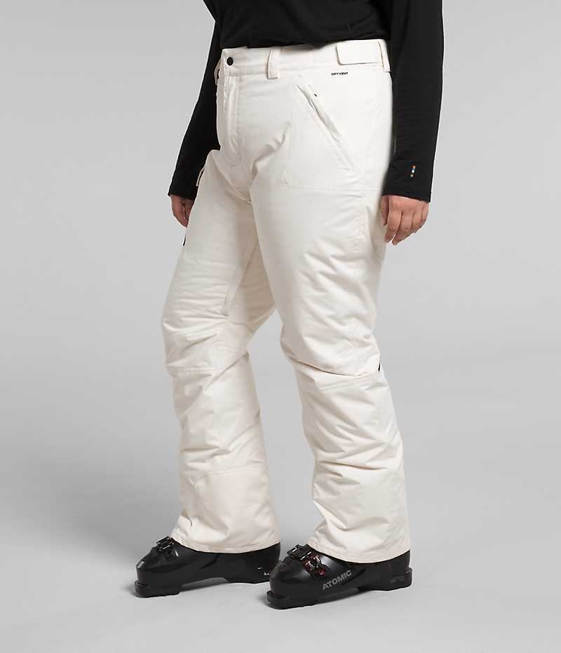 Women's The North Face Plus Freedom Insulated Pants White | CANADA SOQUYL