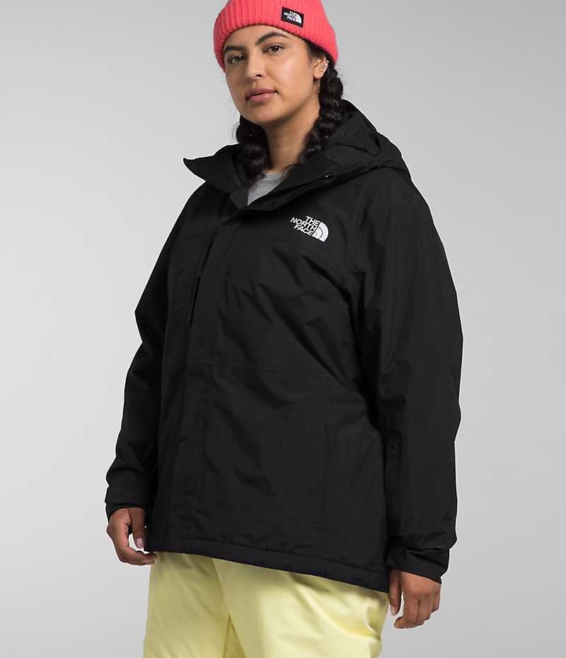 Women's The North Face Plus Freedom Insulated Jacket Black | OTTAWA FZSPHW