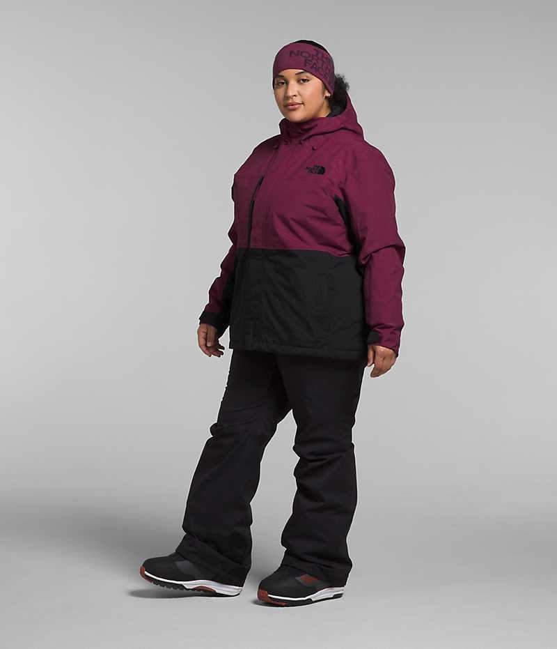 Women's The North Face Plus Freedom Insulated Jacket Fuchsia / Black | CANADA WLMGDZ