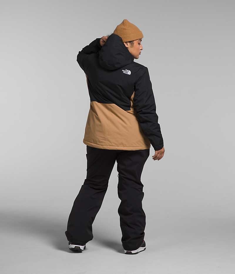 Women's The North Face Plus Freedom Insulated Jacket Khaki / Black | TORONTO YCMQVS