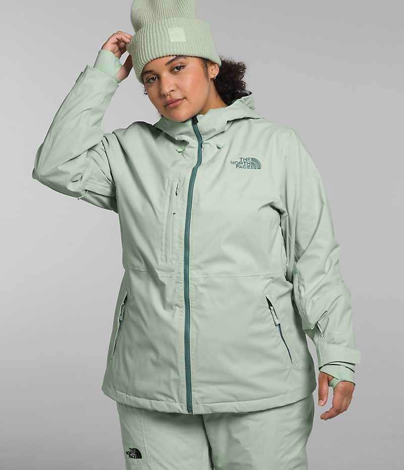 Women\'s The North Face Plus Freedom Stretch Insulated Jacket Mint | OTTAWA DLRXTV