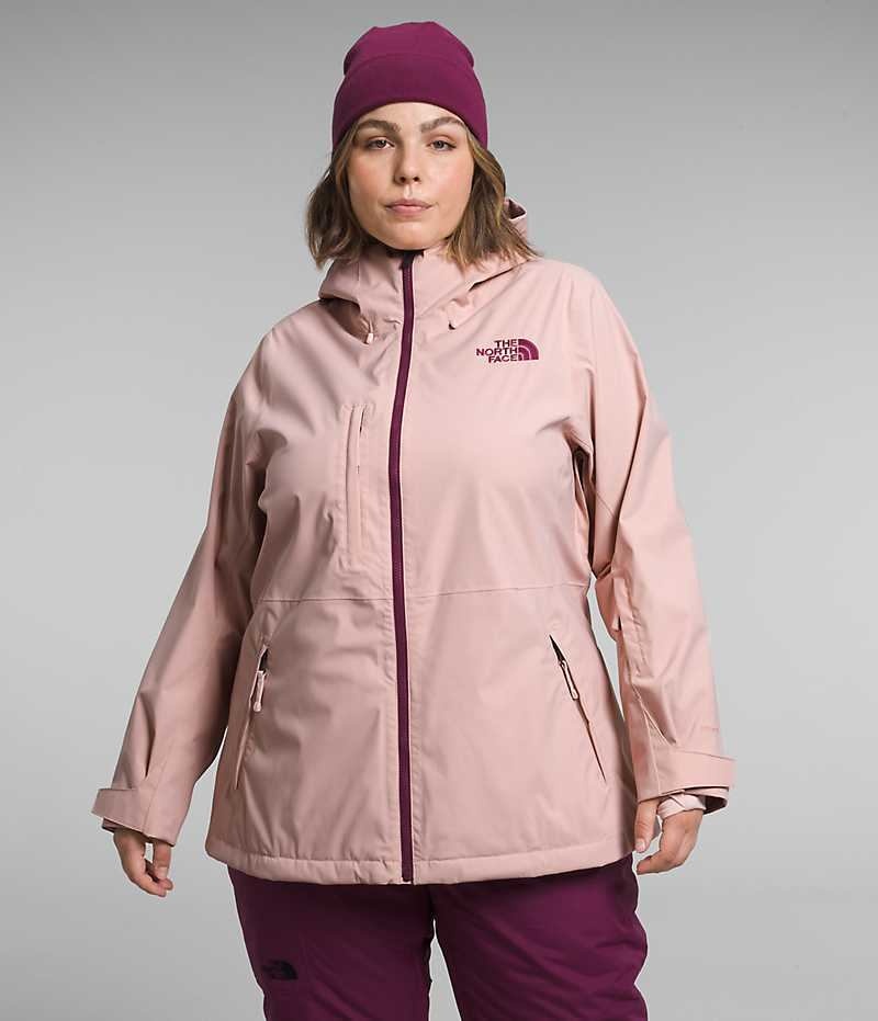 Women\'s The North Face Plus Freedom Stretch Insulated Jacket Pink | CANADA LEYVCO