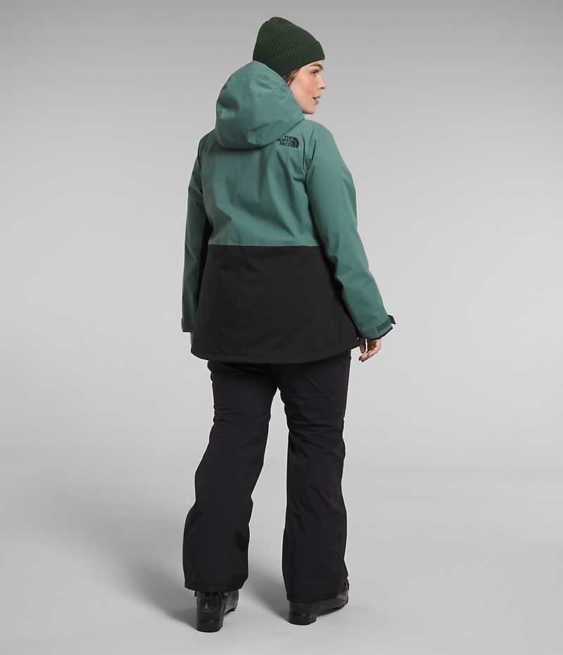 Women's The North Face Plus Freedom Stretch Insulated Jacket Green / Black | OTTAWA YKNBCT