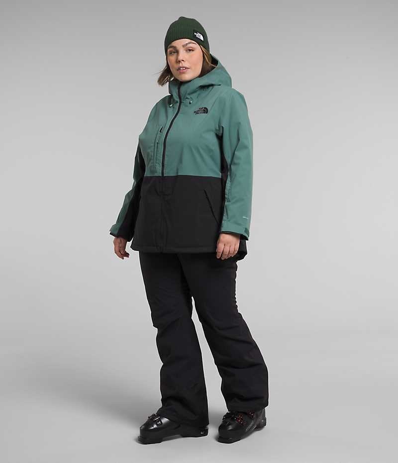 Women's The North Face Plus Freedom Stretch Insulated Jacket Green / Black | OTTAWA YKNBCT