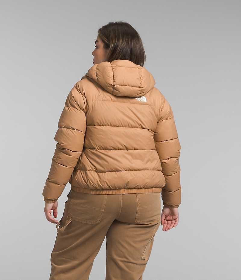 Women's The North Face Plus Hydrenalite™ Hoodie Down Jacket Khaki | OTTAWA SLXNGT