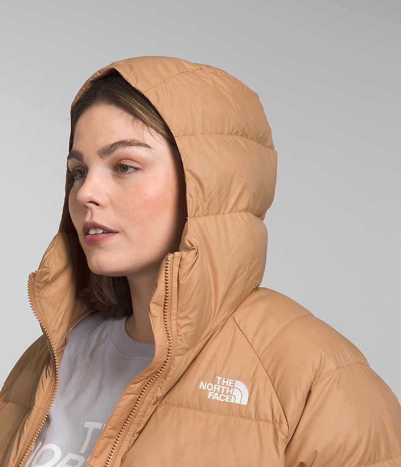 Women's The North Face Plus Hydrenalite™ Hoodie Down Jacket Khaki | OTTAWA SLXNGT