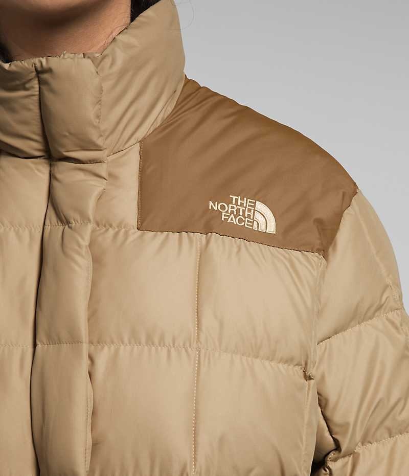 Women's The North Face Plus Lhotse Reversible Down Jacket Khaki | CANADA NYBRPU