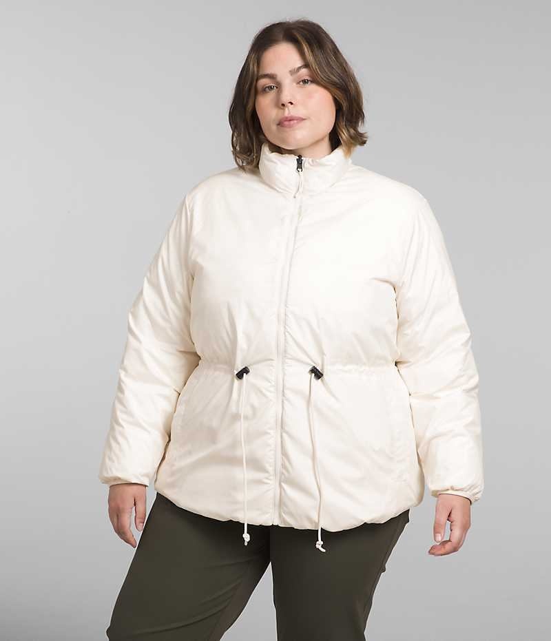 Women's The North Face Plus Lhotse Reversible Down Jacket White | TORONTO GRBPLV