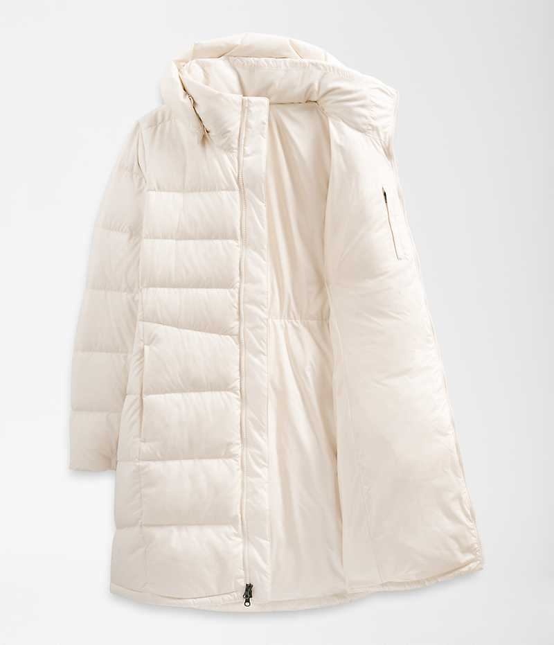 Women's The North Face Plus Metropolis Parka White | CANADA KFRHCN