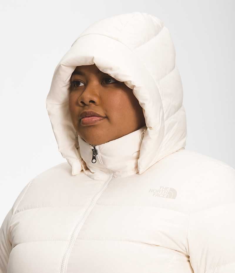 Women's The North Face Plus Metropolis Parka White | CANADA KFRHCN