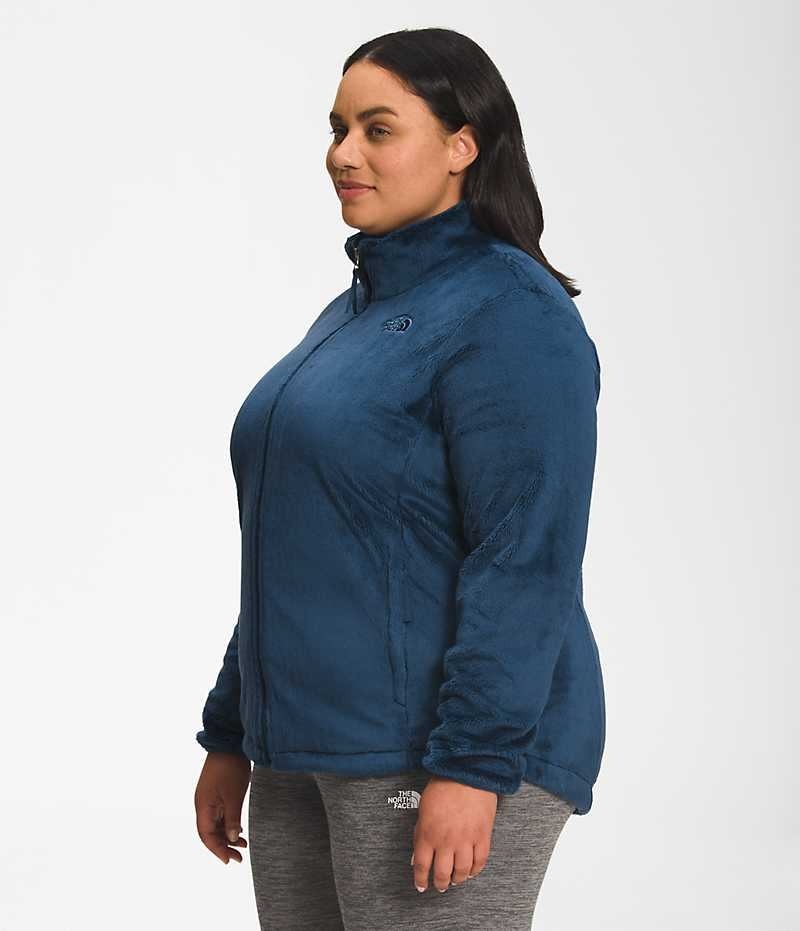 Women's The North Face Plus Osito Fleece Jacket Blue | CANADA SOIMJN