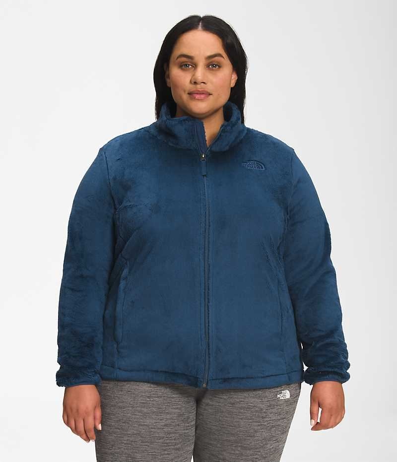 Women\'s The North Face Plus Osito Fleece Jacket Blue | CANADA SOIMJN