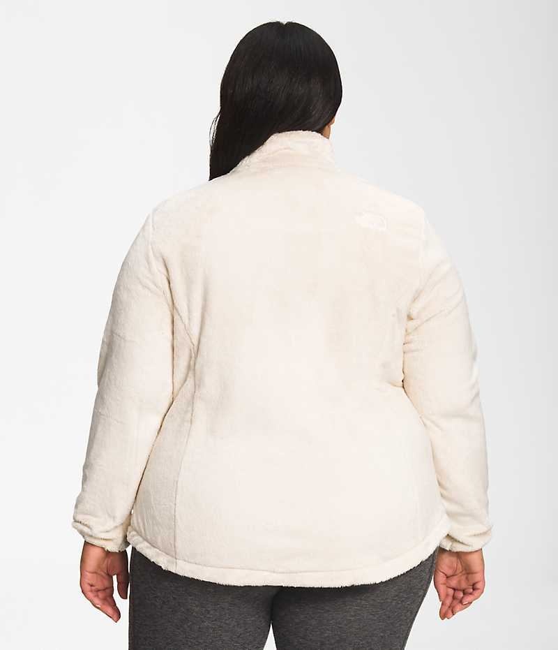 Women's The North Face Plus Osito Fleece Jacket White | TORONTO XDEZNP