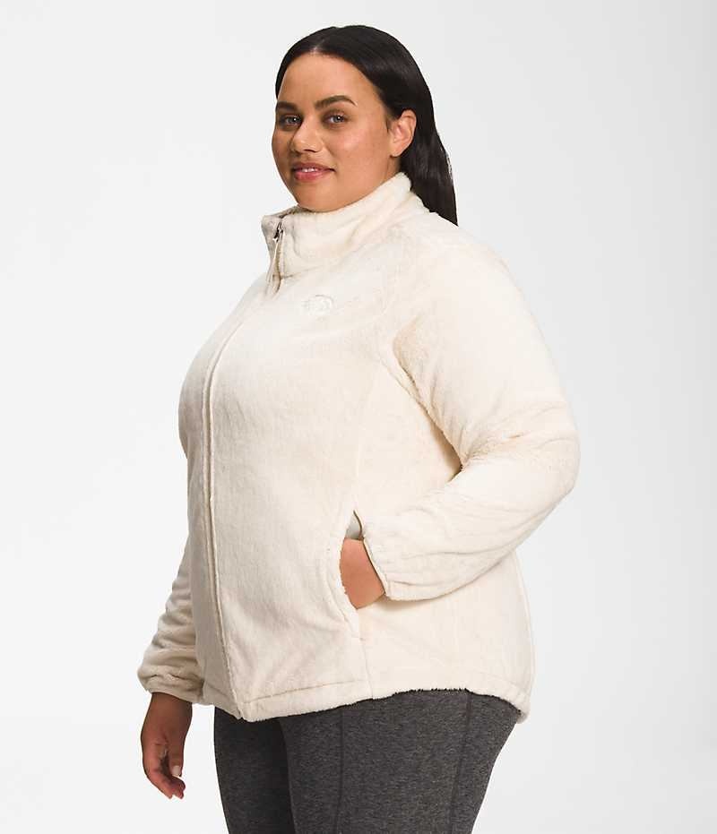 Women's The North Face Plus Osito Fleece Jacket White | TORONTO XDEZNP