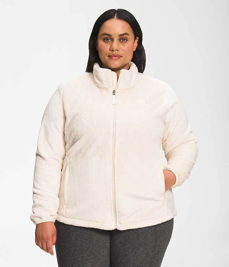 Women\'s The North Face Plus Osito Fleece Jacket White | TORONTO XDEZNP