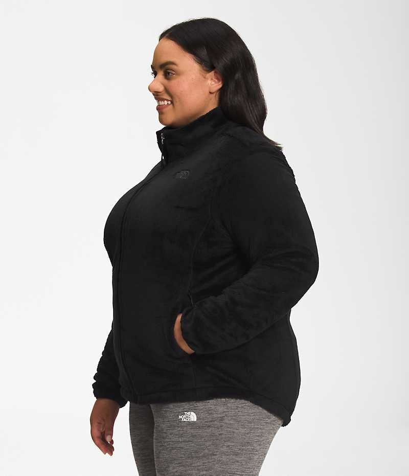 Women's The North Face Plus Osito Fleece Jacket Black | OTTAWA YDIEUM