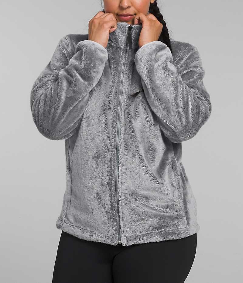 Women's The North Face Plus Osito Fleece Jacket Grey | TORONTO GQKCXV