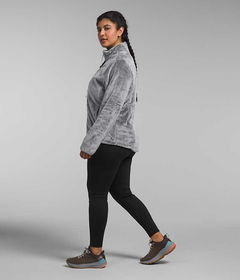 Women's The North Face Plus Osito Fleece Jacket Grey | TORONTO GQKCXV