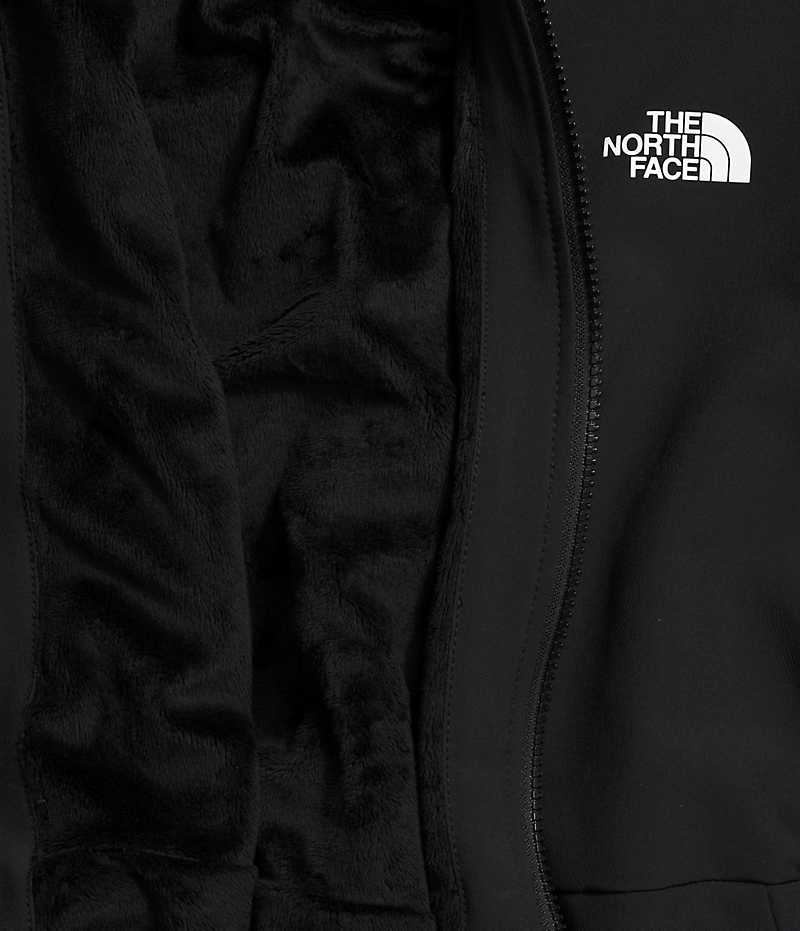 Women's The North Face Plus Shelbe Raschel Hoodie Softshell Jacket Black | TORONTO XFVAPN