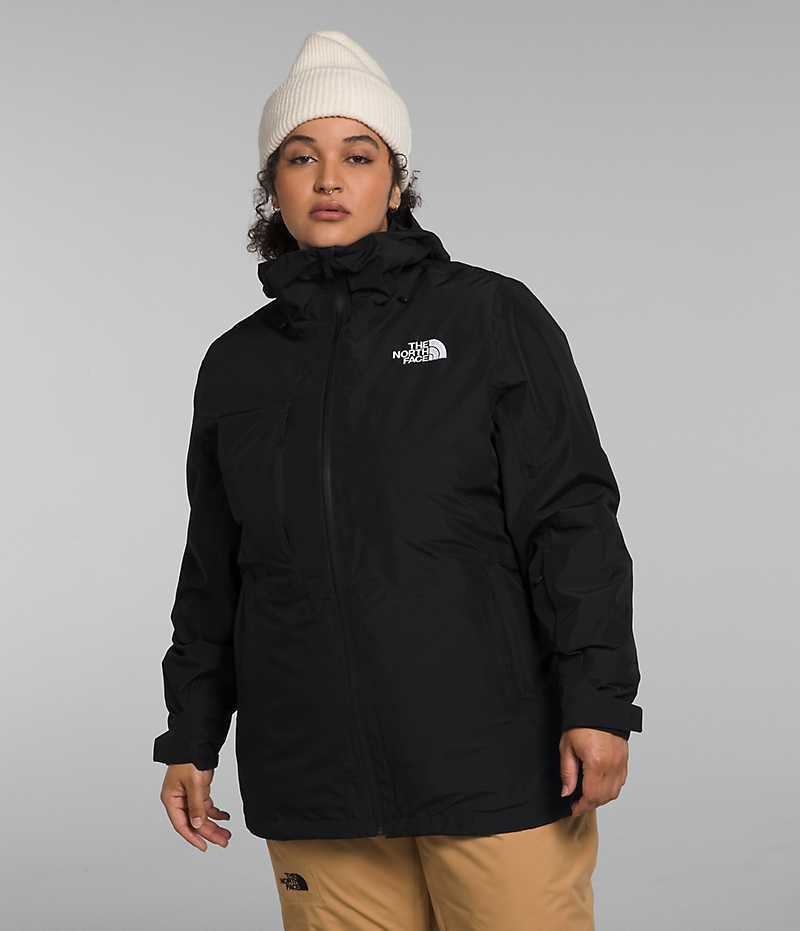 Women\'s The North Face Plus ThermoBall™ Eco Snow Triclimate® Insulated Jacket Black | CANADA OIDWQM