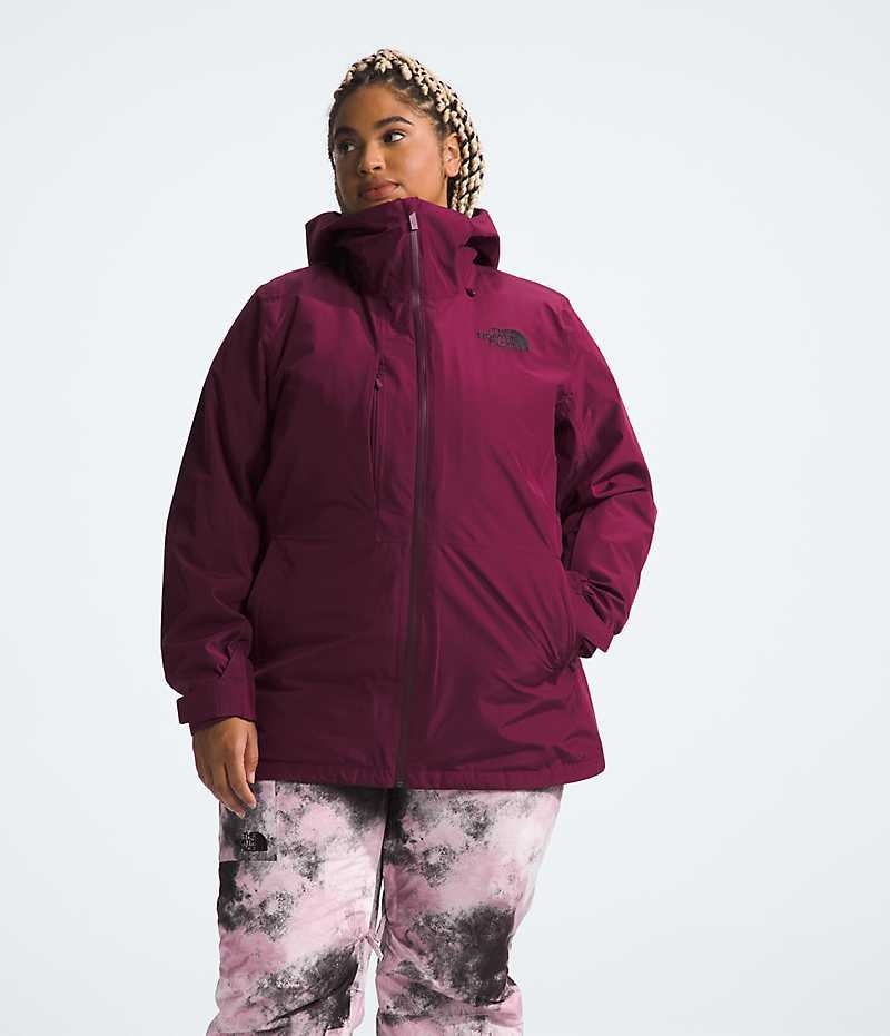 Women\'s The North Face Plus ThermoBall™ Eco Snow Triclimate® Insulated Jacket Red | OTTAWA VJFDPK