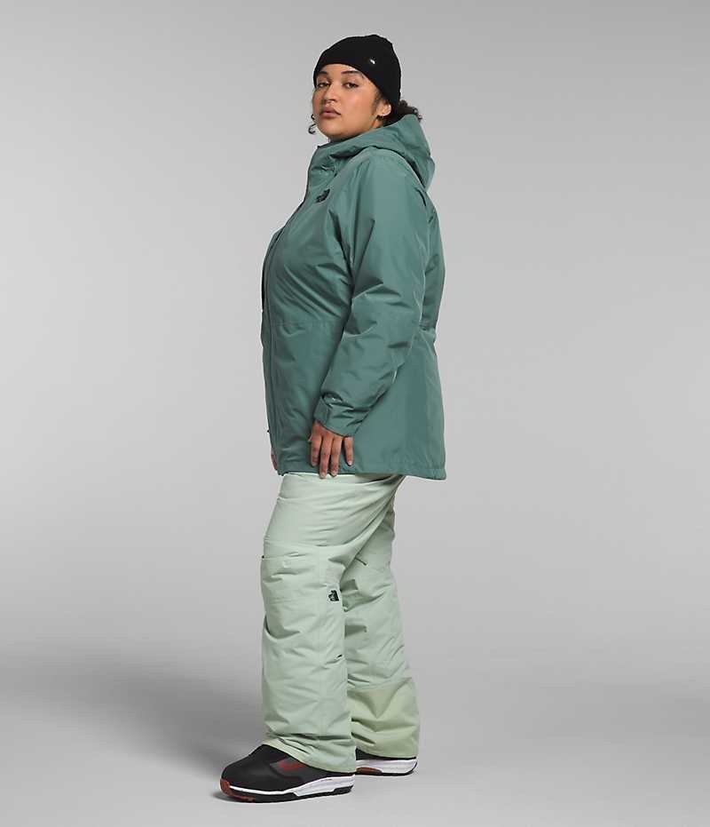 Women's The North Face Plus ThermoBall™ Eco Snow Triclimate® Insulated Jacket Green | CANADA PITXGR