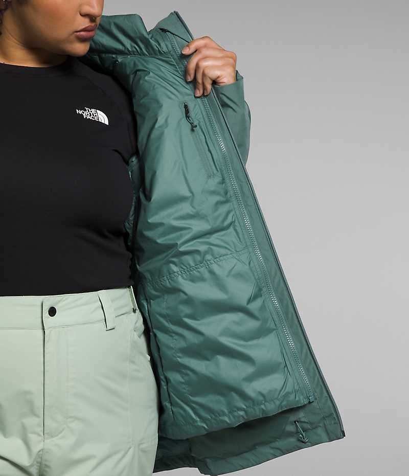 Women's The North Face Plus ThermoBall™ Eco Snow Triclimate® Insulated Jacket Green | CANADA PITXGR