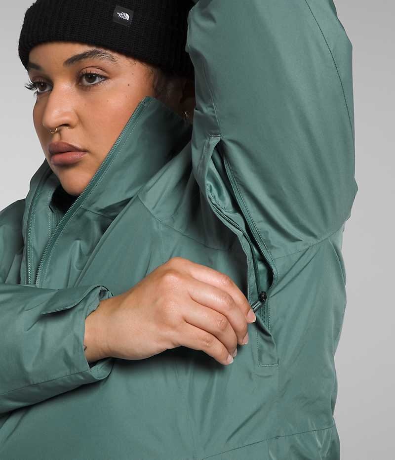 Women's The North Face Plus ThermoBall™ Eco Snow Triclimate® Insulated Jacket Green | CANADA PITXGR