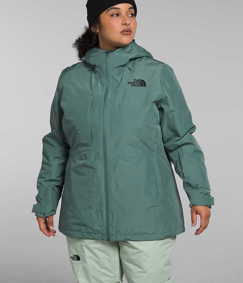 Women\'s The North Face Plus ThermoBall™ Eco Snow Triclimate® Insulated Jacket Green | CANADA PITXGR