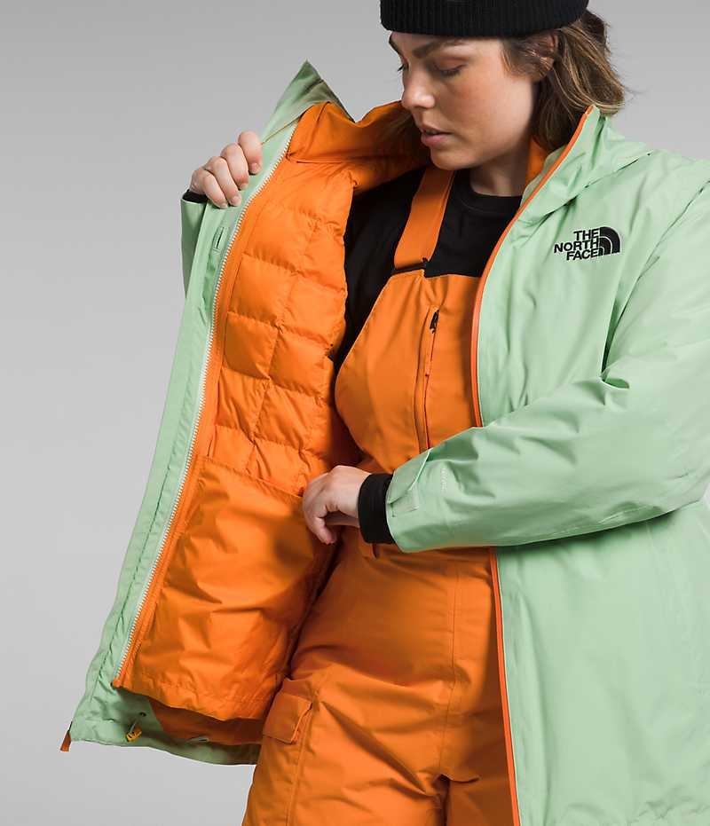 Women's The North Face Plus ThermoBall™ Eco Snow Triclimate® Insulated Jacket Mint | TORONTO VENTJD