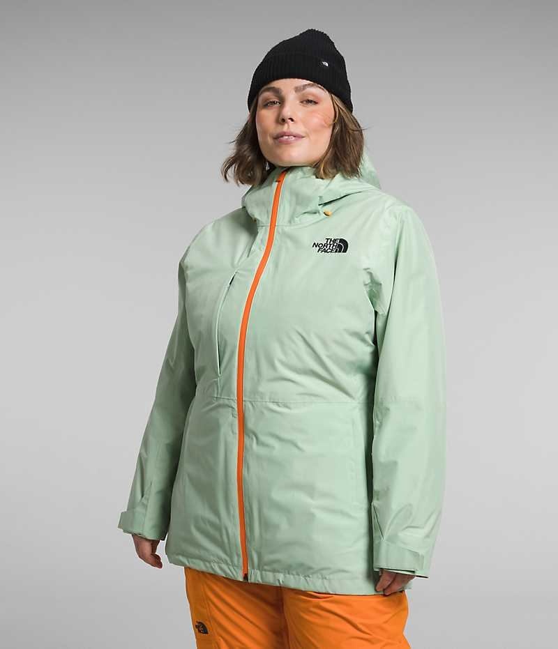 Women\'s The North Face Plus ThermoBall™ Eco Snow Triclimate® Insulated Jacket Mint | TORONTO VENTJD