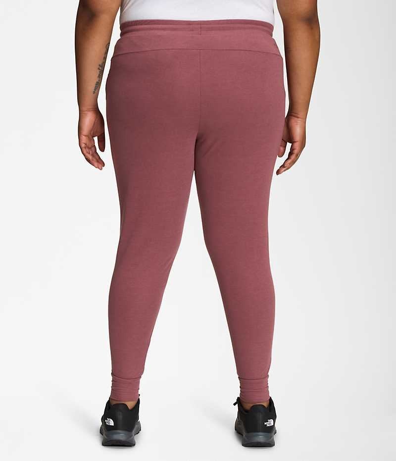 Women's The North Face Plus Westbrae Knit Jogger Red | OTTAWA LYOMVP