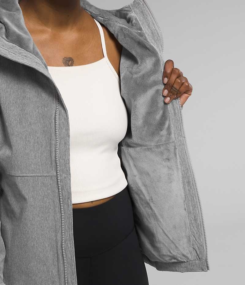 Women's The North Face Shelbe Raschel Hoodie Softshell Jacket Grey | TORONTO LHDWGU