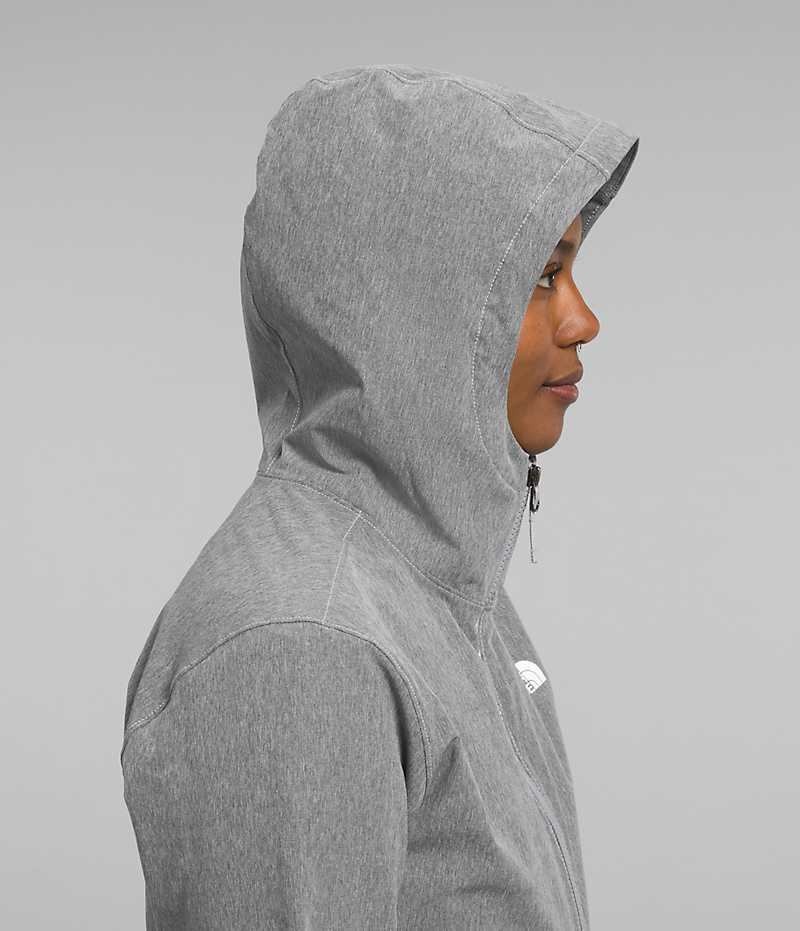 Women's The North Face Shelbe Raschel Hoodie Softshell Jacket Grey | TORONTO LHDWGU