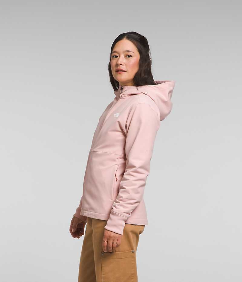 Women's The North Face Shelbe Raschel Hoodie Softshell Jacket Pink | OTTAWA ENZJXG