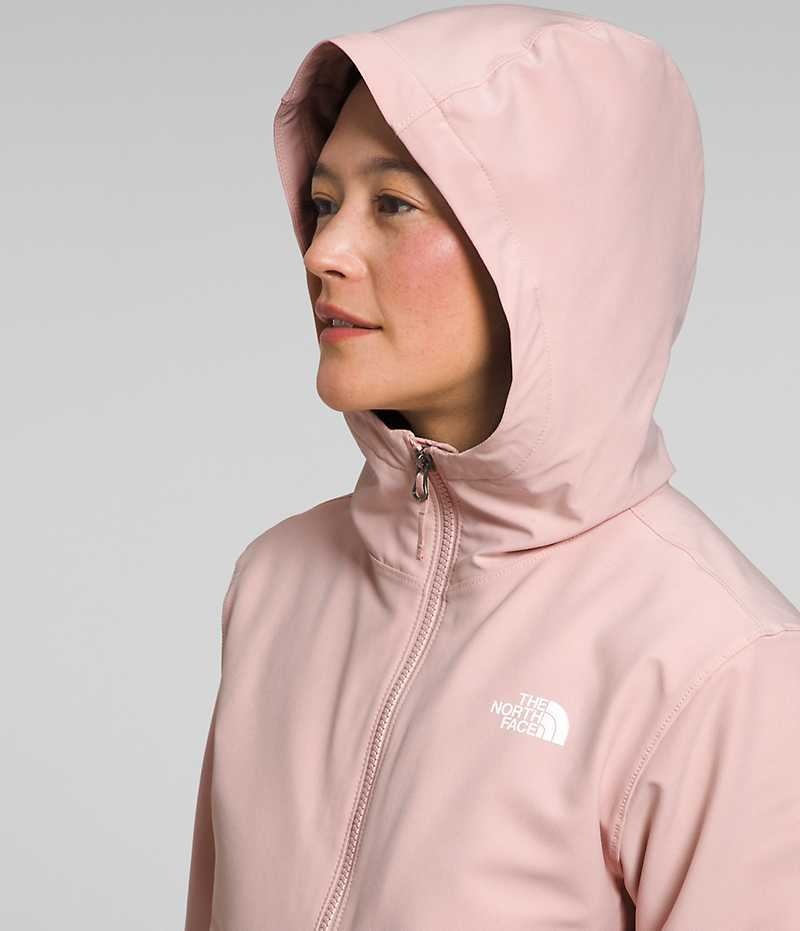 Women's The North Face Shelbe Raschel Hoodie Softshell Jacket Pink | OTTAWA ENZJXG